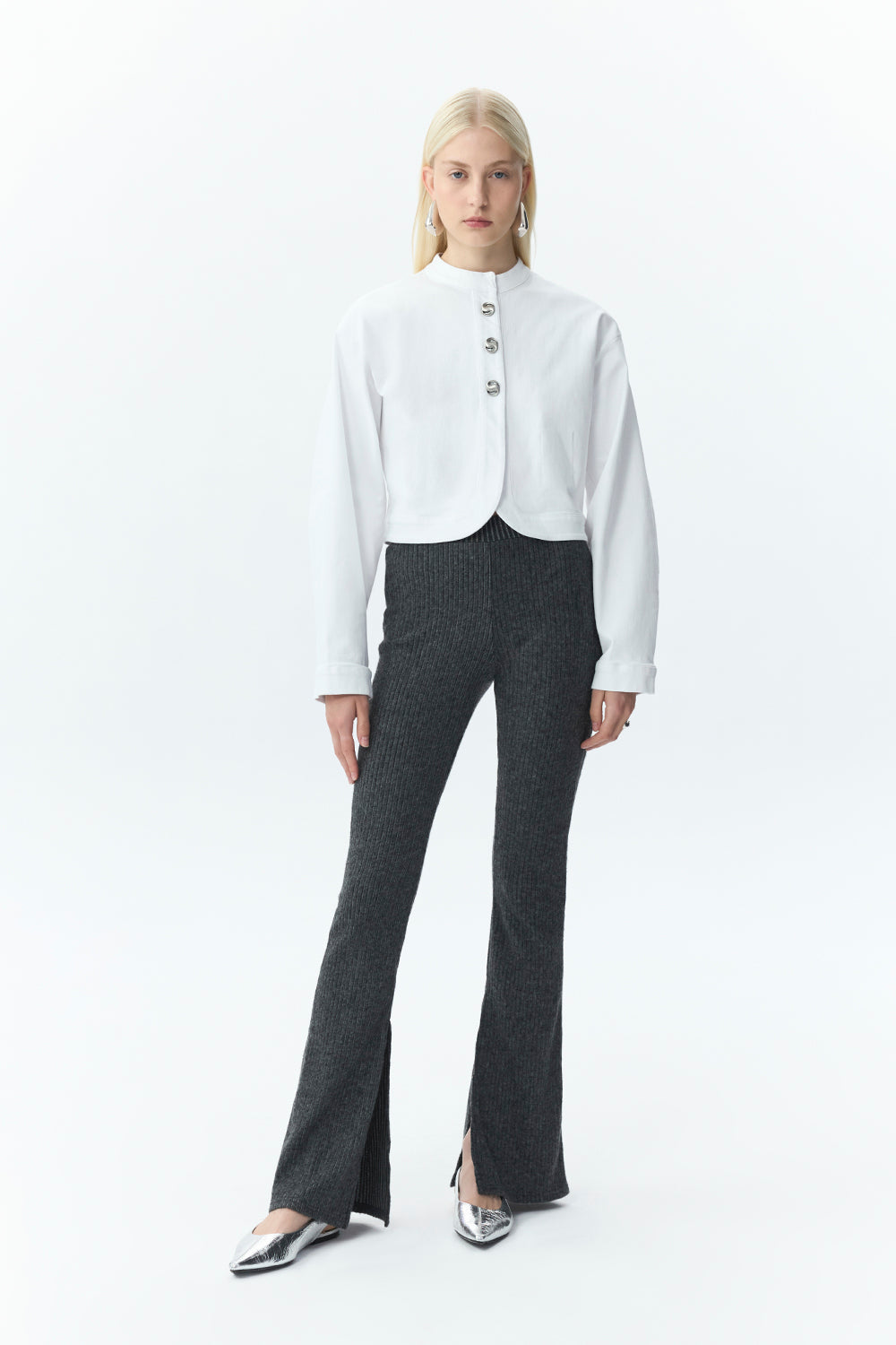 Örgü Flare Pantolon