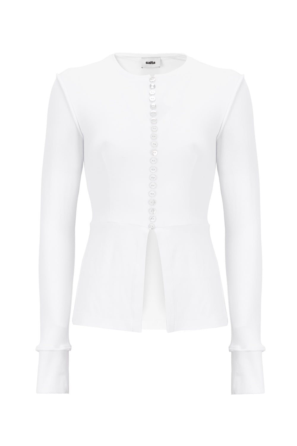 Uzun Kollu Düğmeli Üst