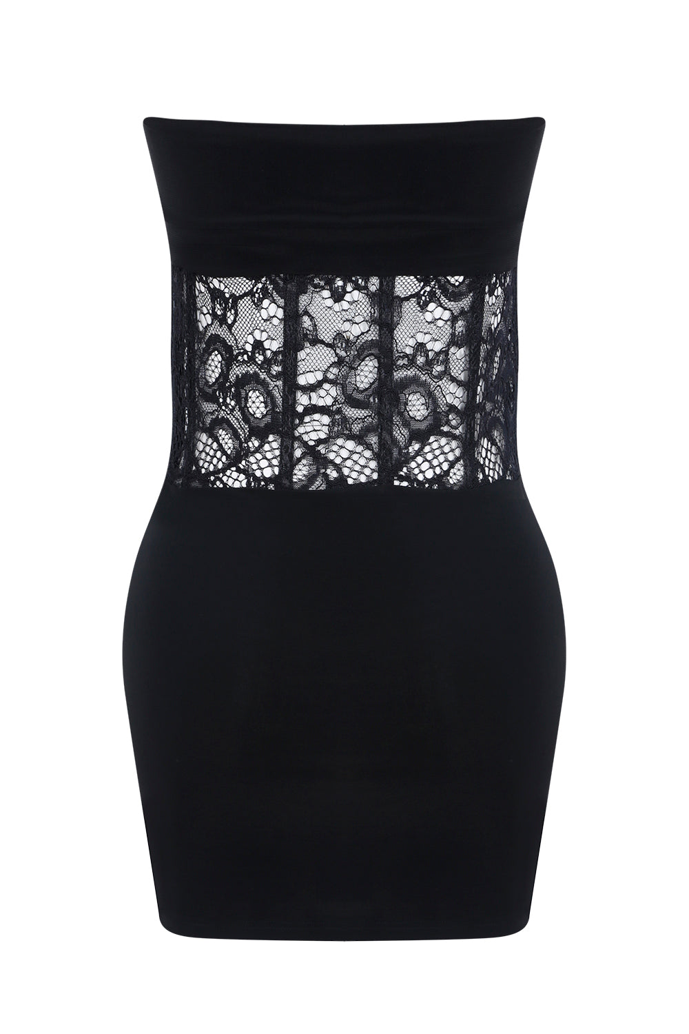 Dantel Korse Detaylı Mini Elbise