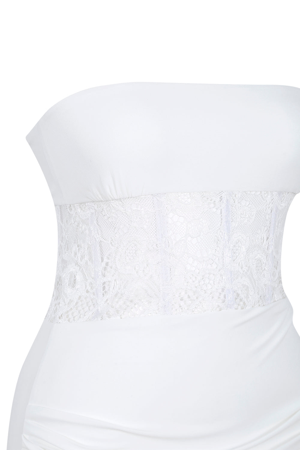 Dantel Korse Detaylı Mini Elbise