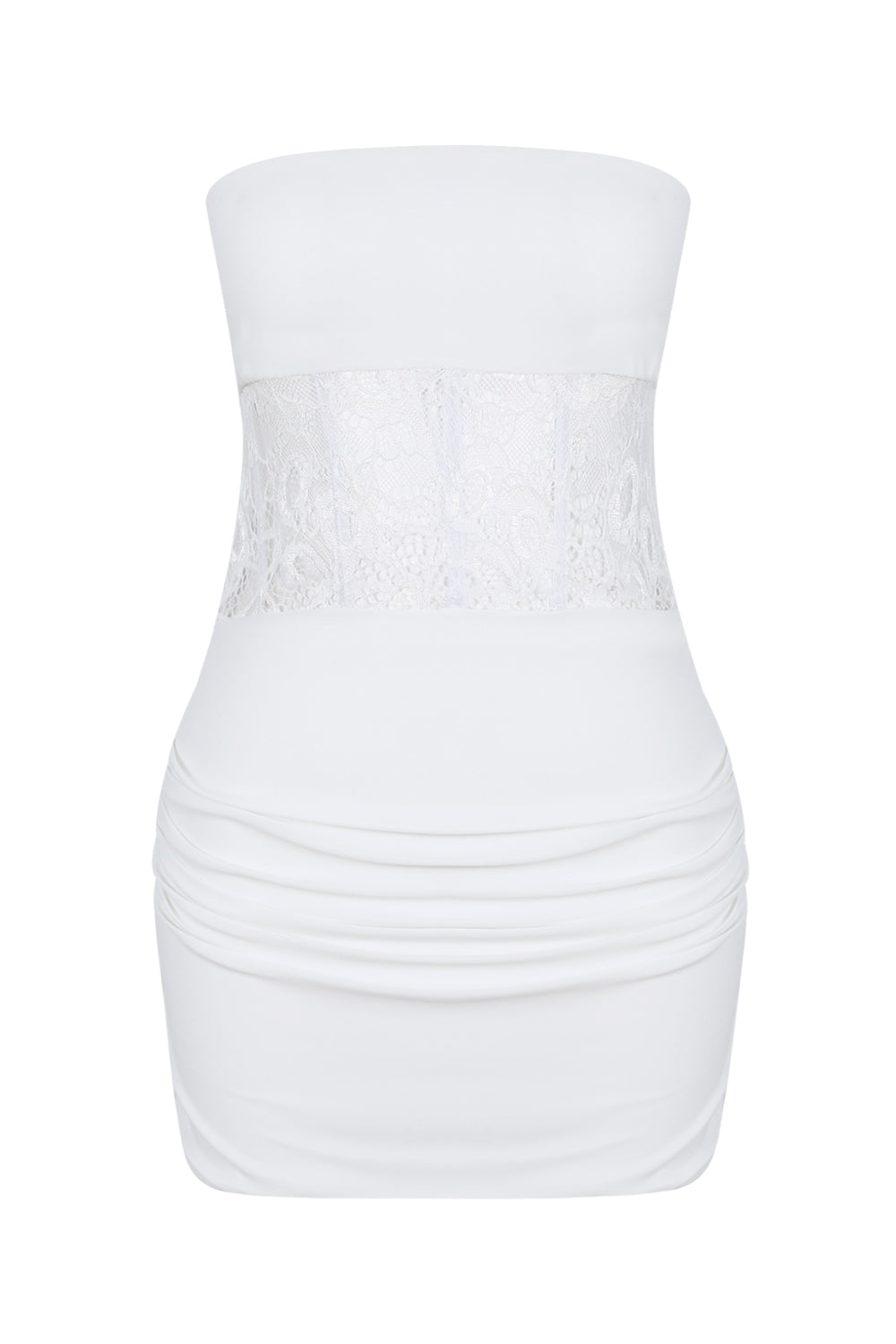 Dantel Korse Detaylı Mini Elbise